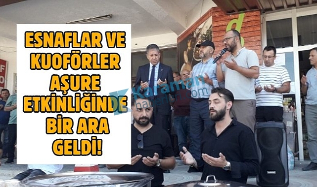 Karaman'da kuaförler ve esnaflar bir araya geldi!