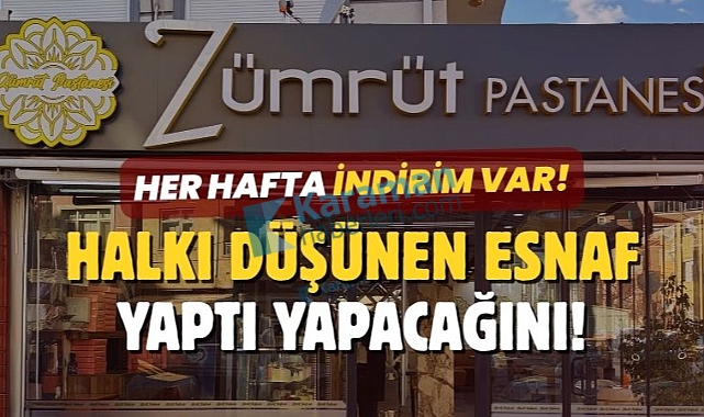 Karaman’da Zümrüt Pastanesi'nin
