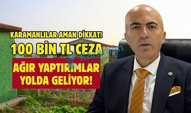 Mehmet Bayram: 100 bin TL ceza uygulanacak!